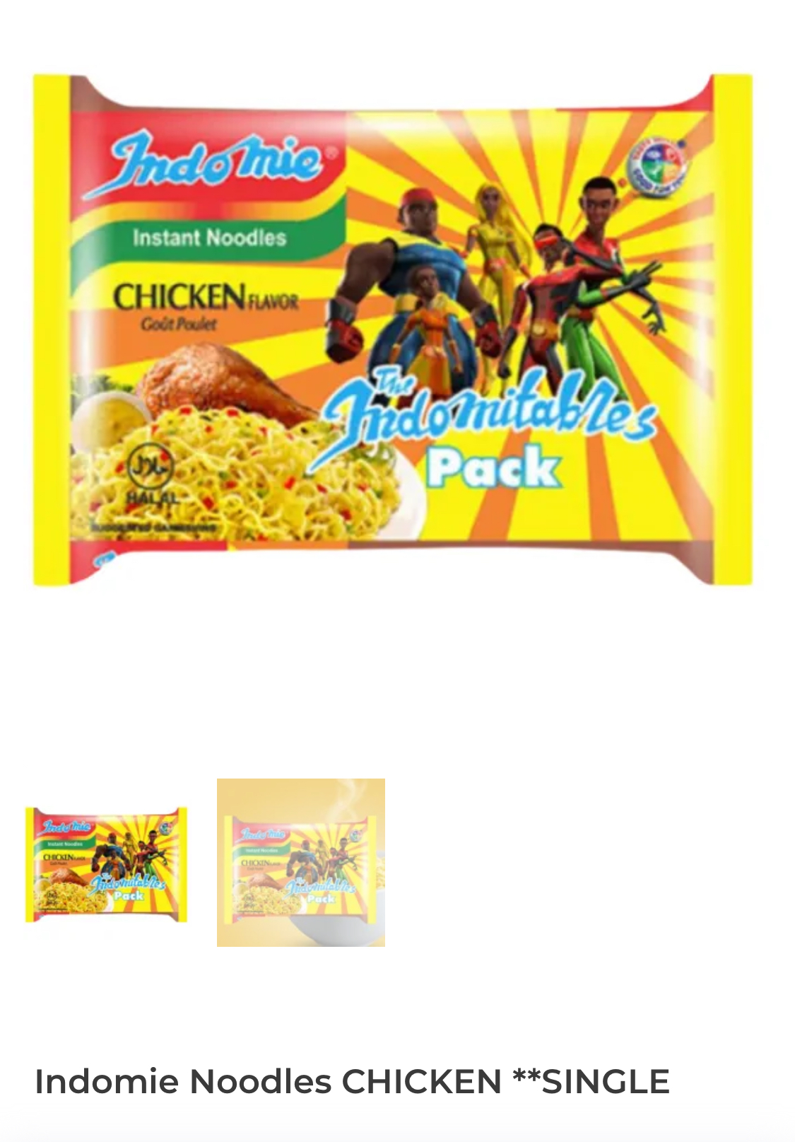Indomie Onion Chicken Flavour Noodles 70g (Single)