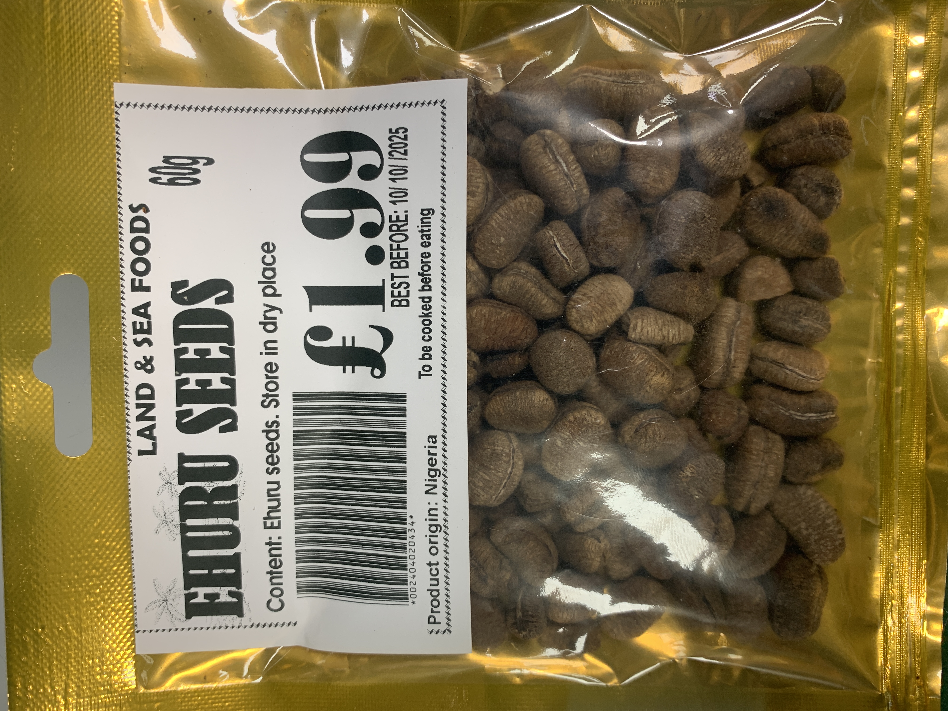 Land & Sea Ehuru Seeds 60g