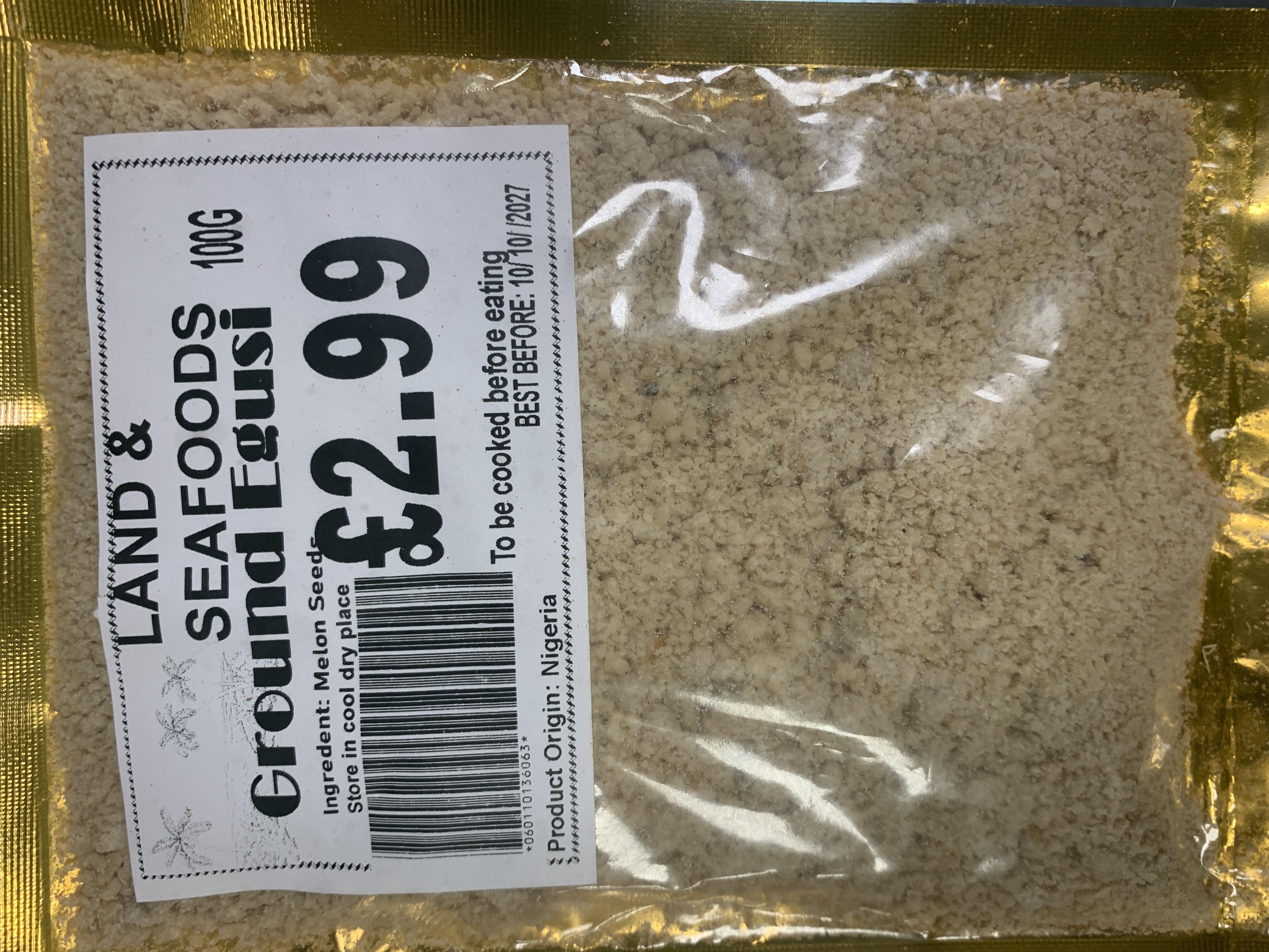 Land & Sea Whole Ogbono 70g