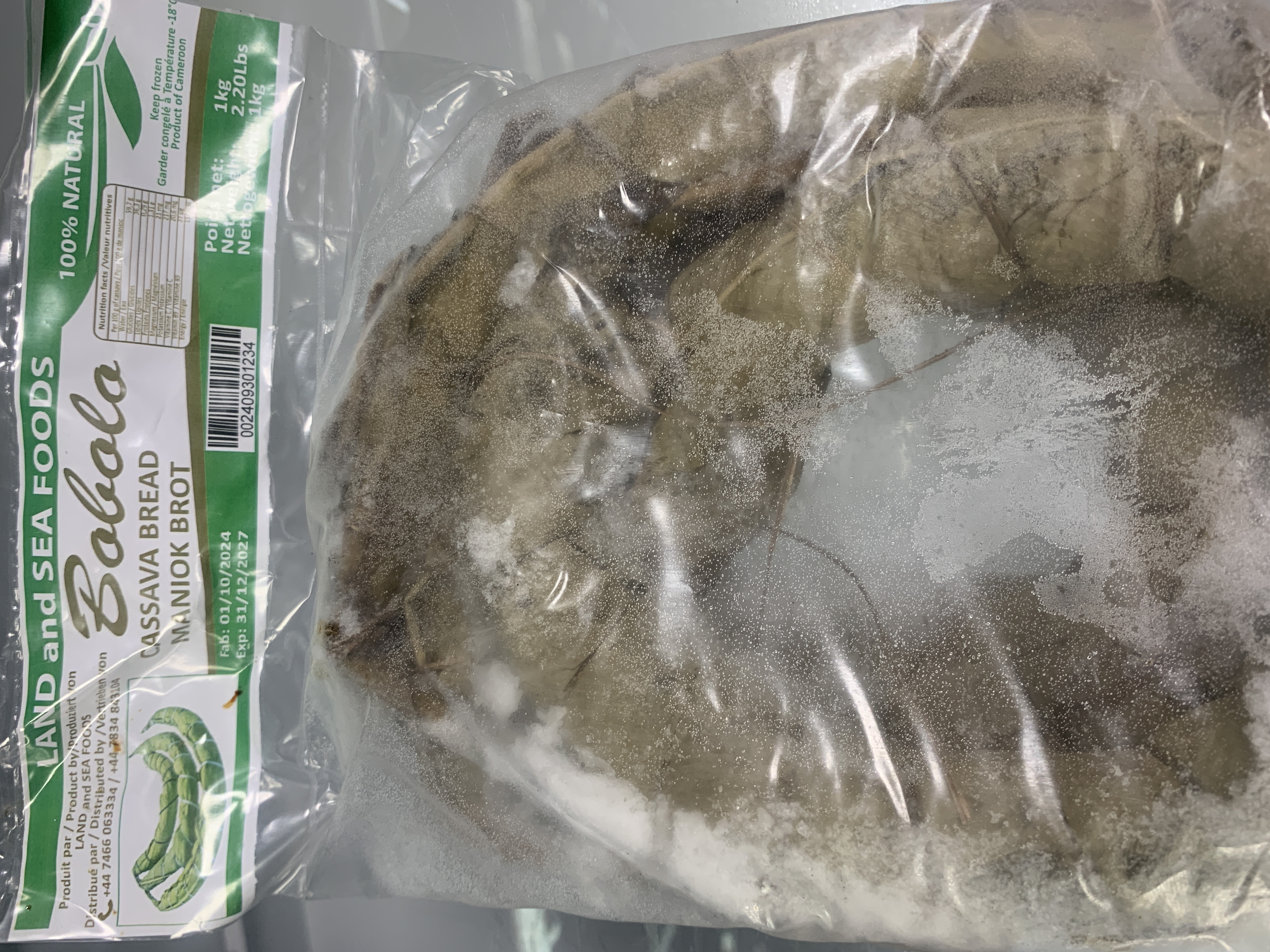 Land & Sea Matembele Sweet Potato Leaves 500g