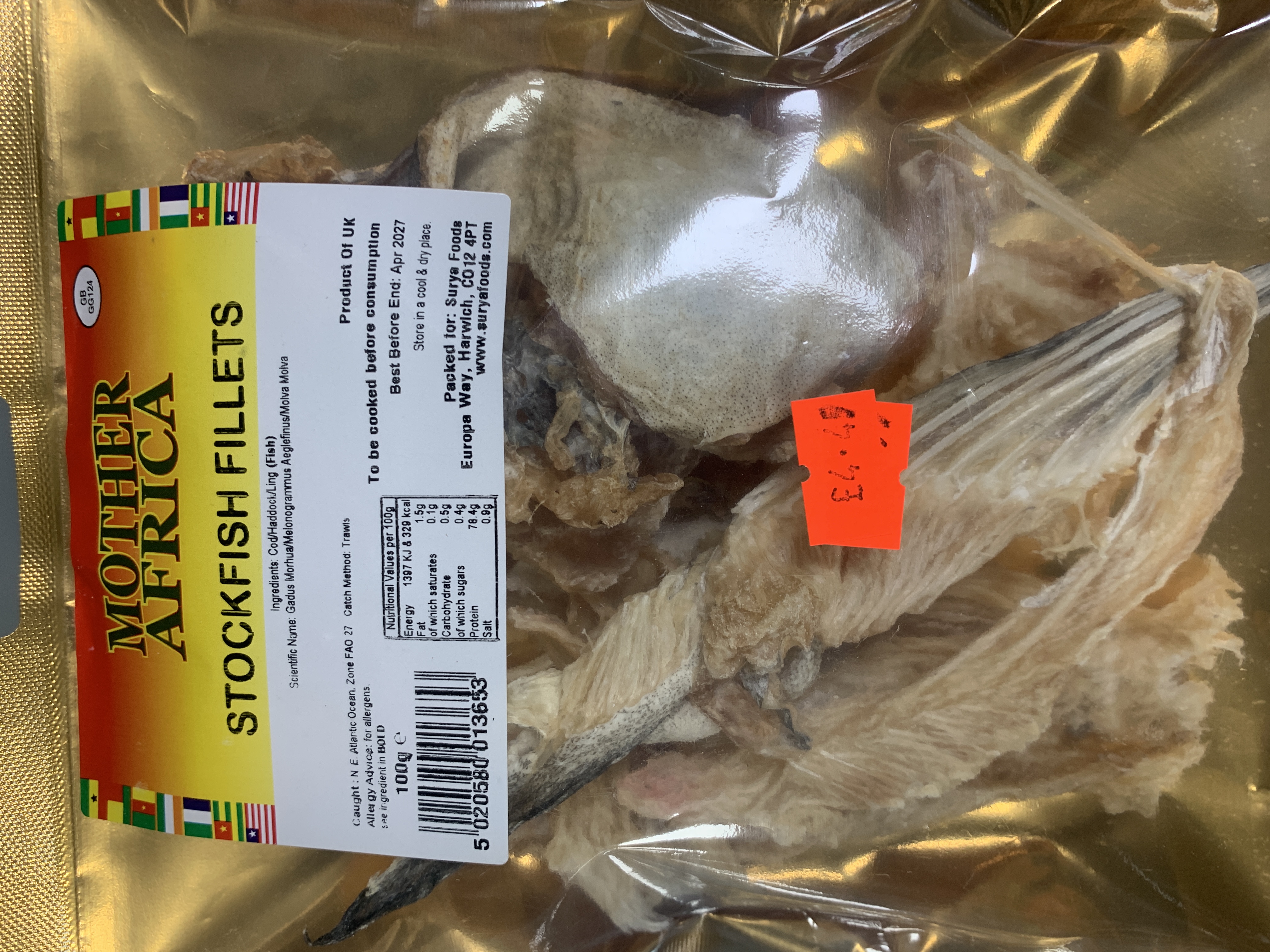 Mother Africa Stockfish Fillets 100g